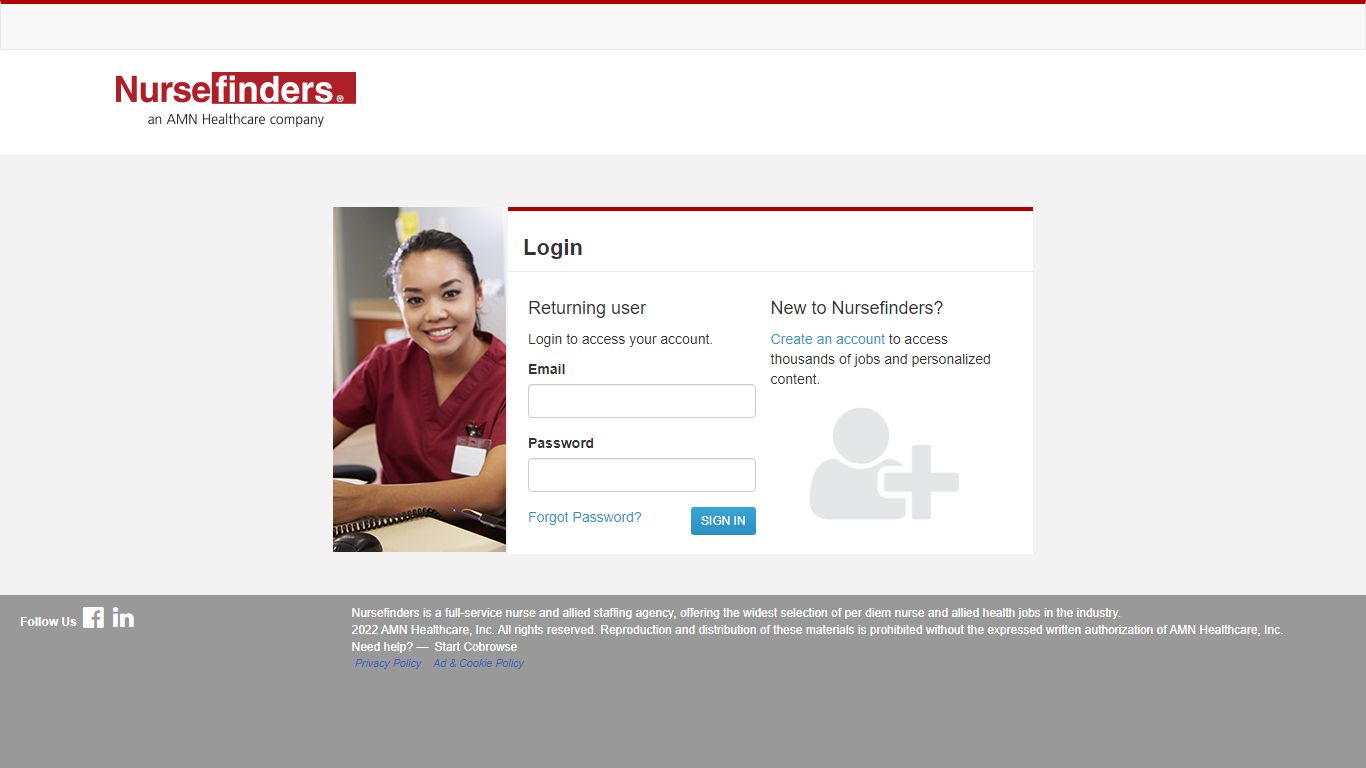Per Diem and Local Nursing Jobs Portal Login | NurseFinders